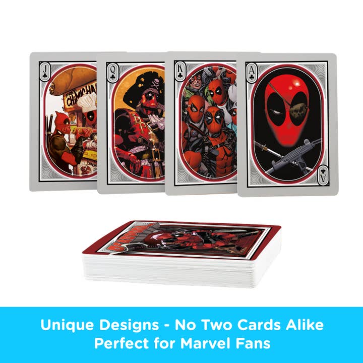 AQUARIUS, GAMAGO, ICUP, & ROCK SAWS by NMR Brands - Wholesale Playing Cards - Marvel Deadpool Nouveau Playing Cards2