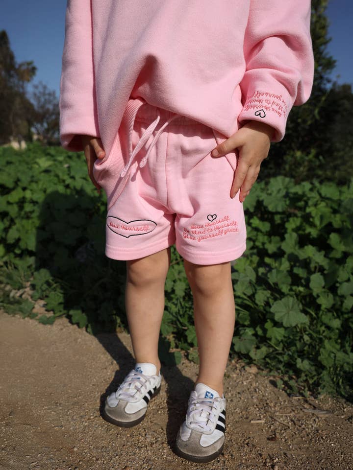 Naomi's Happy Place Shop - Wholesale Shorts – Kids - Love Yourself Kids Short6