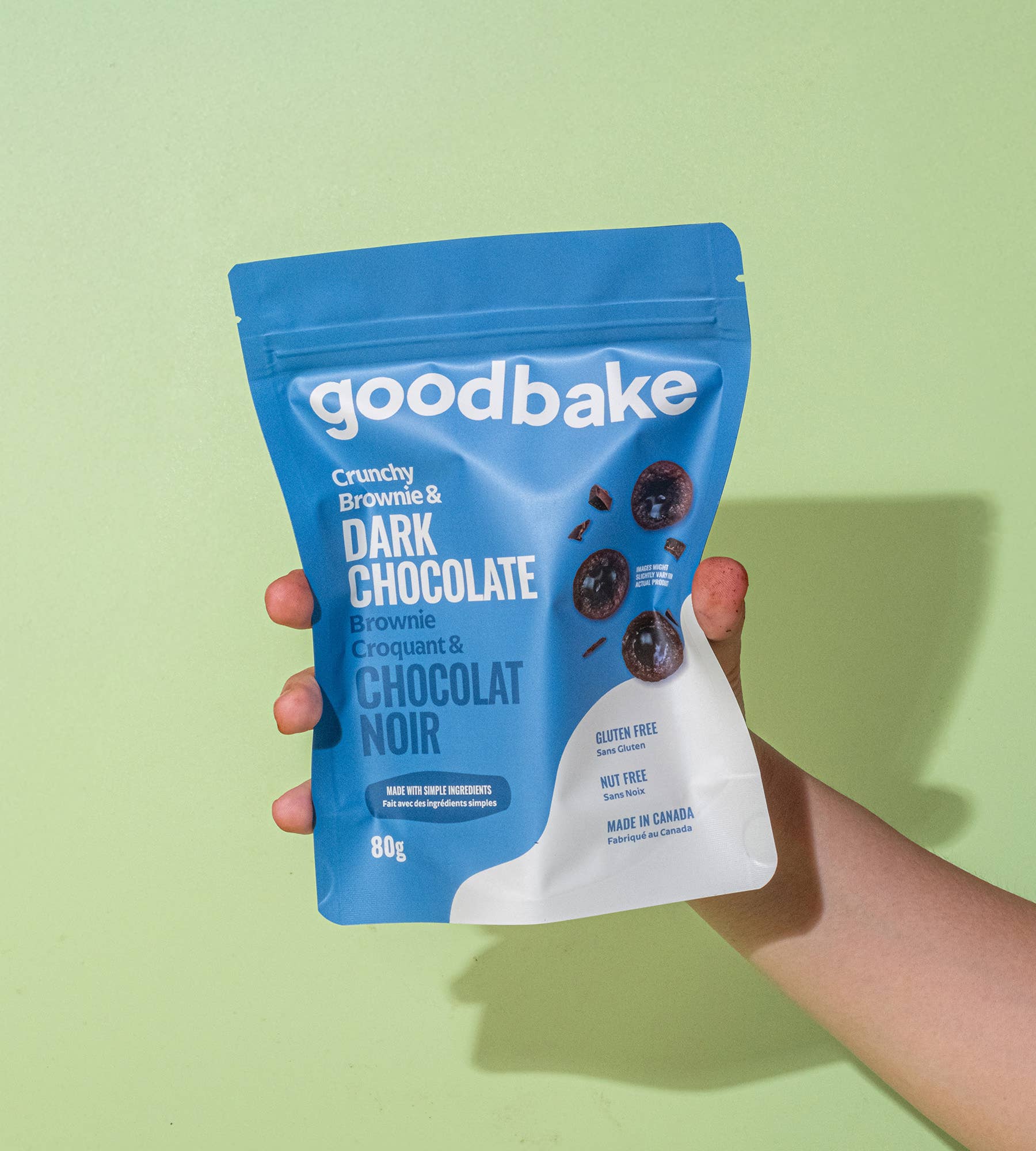 Goodbake - Wholesale Brownie - Dark Chocolate Crunchy Brownie Snack Pack (80gr)3