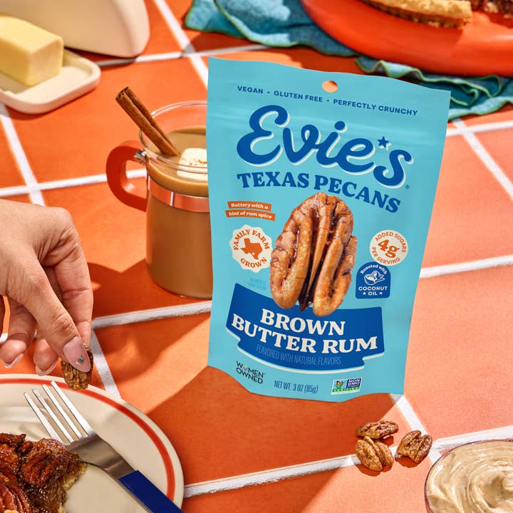 Evie's Snacks - Wholesale Nuts - Brown Butter Rum Candied Pecans - Gourmet Valentine's Snack3