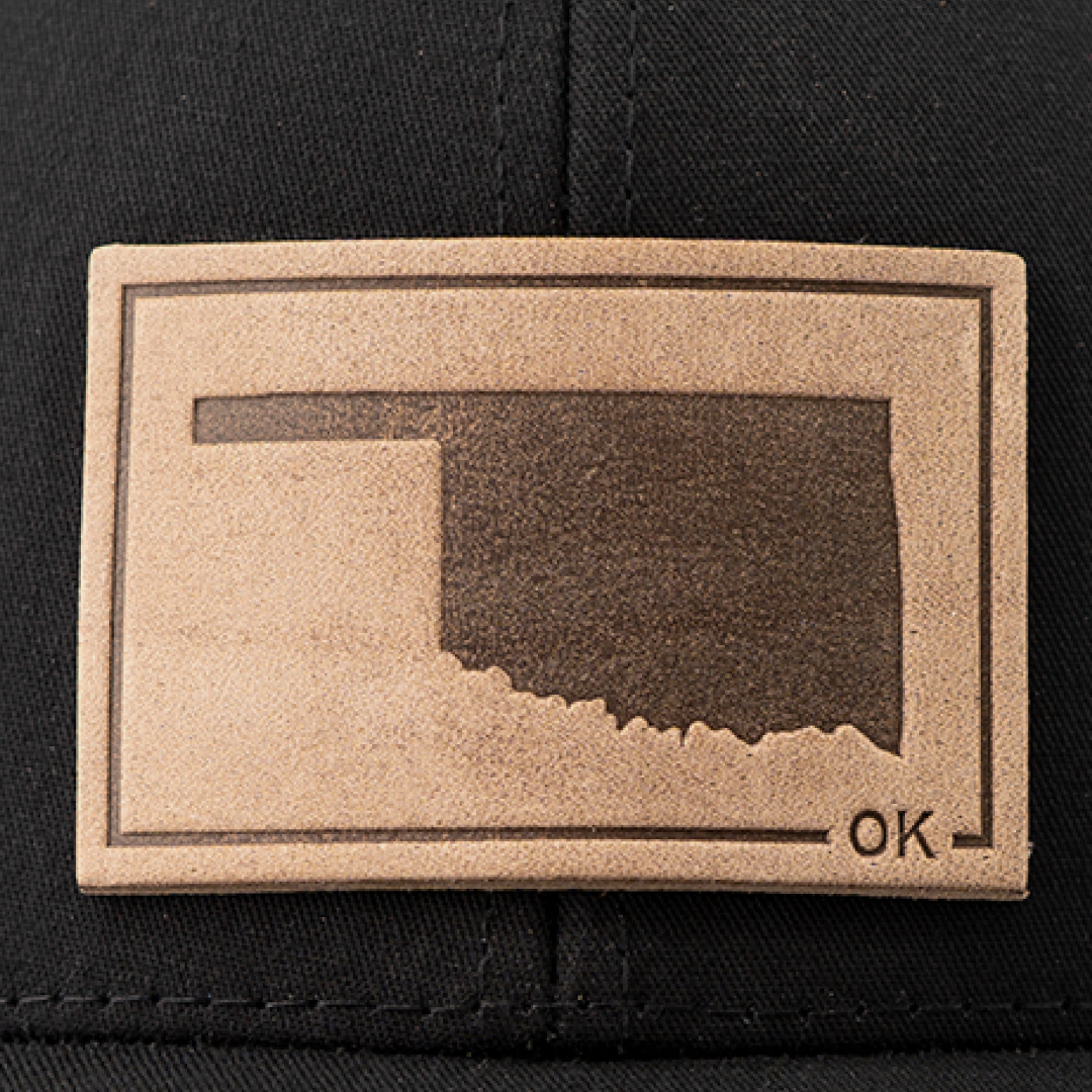 Range Leather Co. - Wholesale Trucker Hat - Unisex - Oklahoma Silhouette Hat | Leather Patch Trucker Hat6