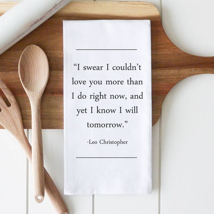 Leo Christopher Tea Towel for wholesale by Porter Lane Home