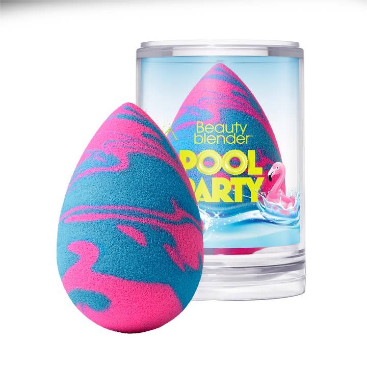 Beautyblender Pool Party: makeup-svamp, lyserød-blåt design. for engroshandel hos MDV Shop
