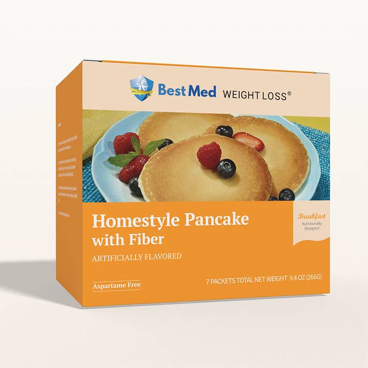 BestMed Homestyle High-Protein Pancake with Fiber (7ct) for wholesale by BestMed