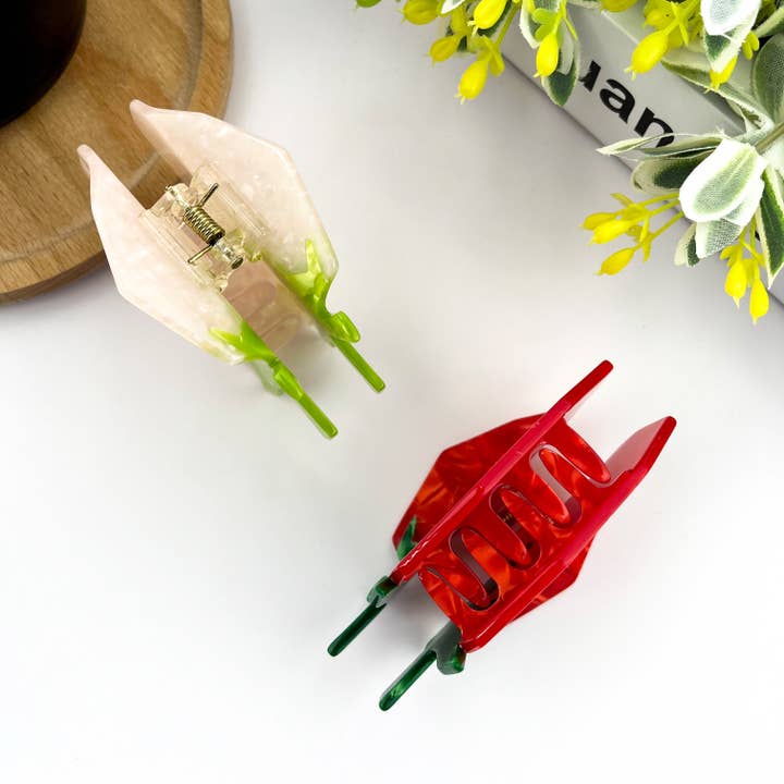 TheDivaSoap - Wholesale Hair Clip - Women's - Cartoon Strawberry Hair Claw Clip,Fruit Hair Clip