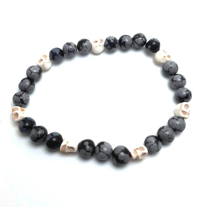 Sort Skull Armbånd for engroshandel hos SunburstVoid