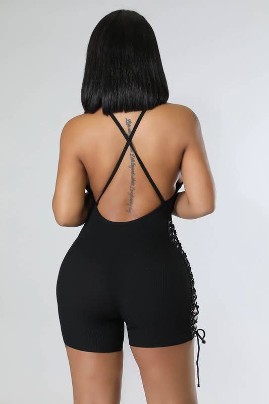 5besties inc – Großhandel Romper – Damen – Strampler aus Strick mit Schnürung4