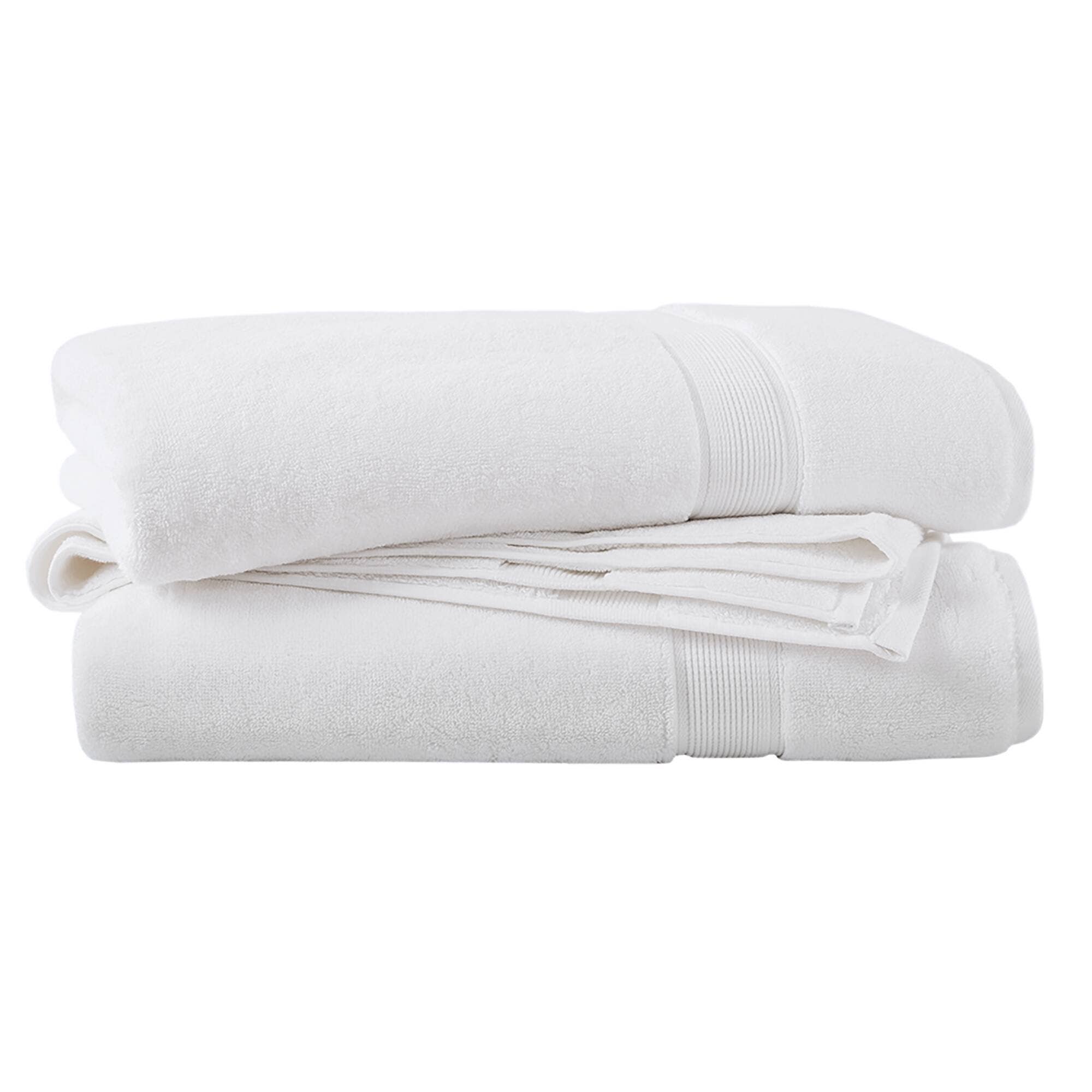Olliix - Wholesale Towel Set - 800gsm Oversized 2-Piece Bath Towel/Bath Sheet Set, White10