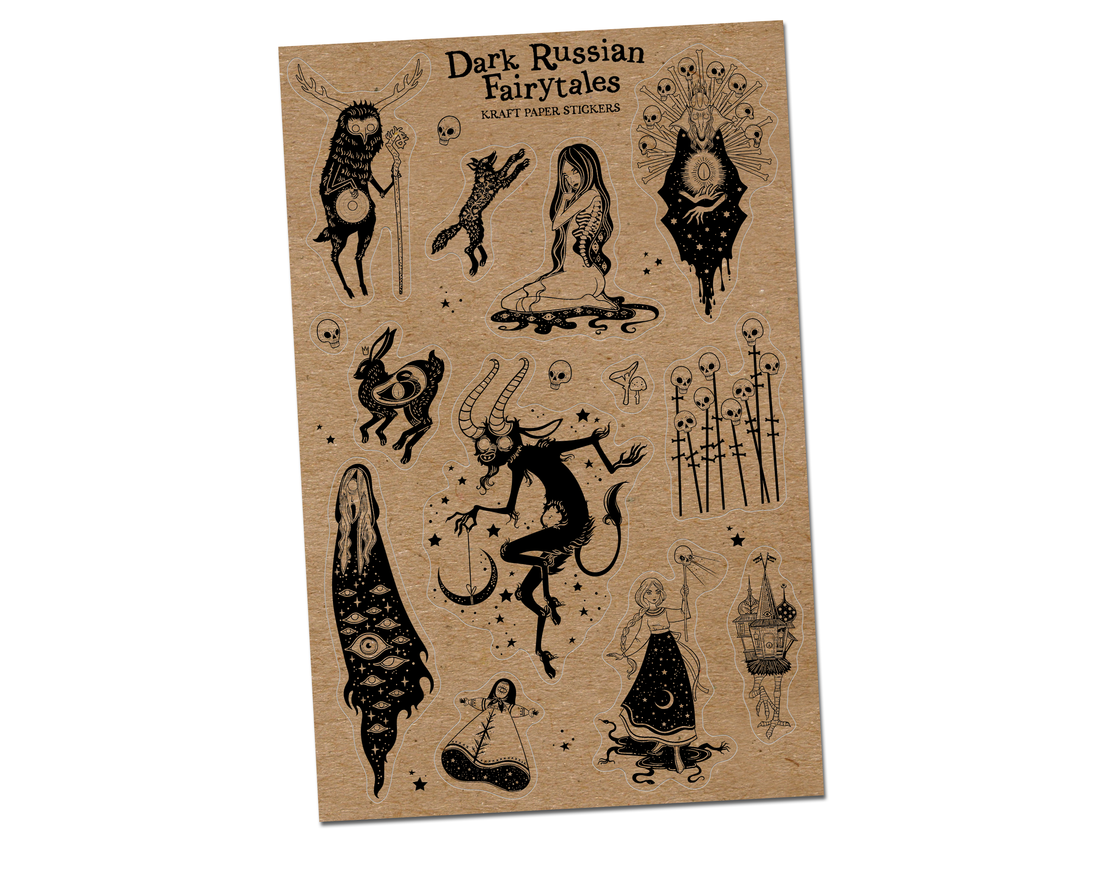 BoyPilot Goods - Wholesale Sticker - Vintage Sticker Sheets - Fairytales, Horror, Alchemy, Nature15