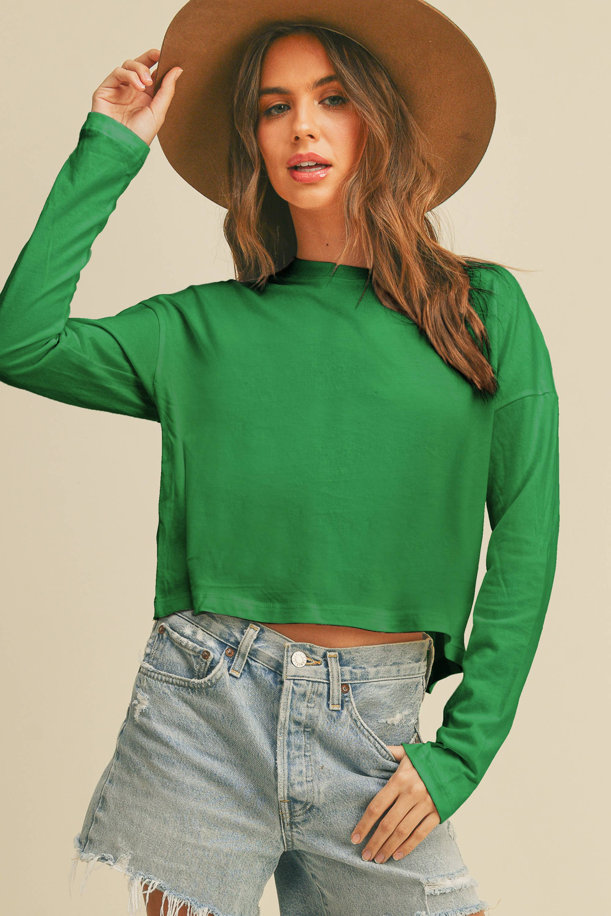 Honestee - Wholesale T-Shirt - Women's - Blank Long Sleeve T-Shirt14