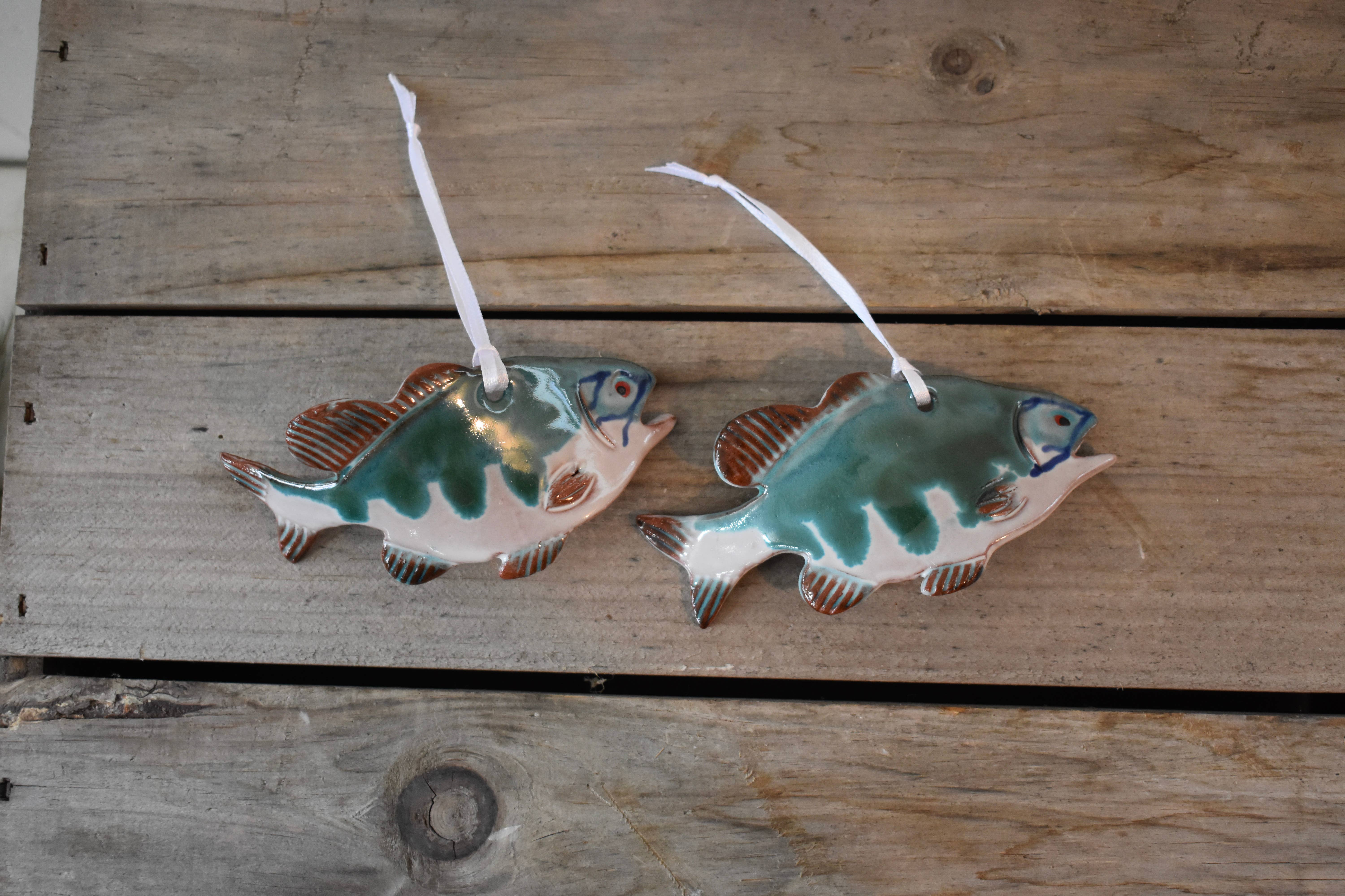 Wayne Village Pottery - Vendita all'ingrosso Decorazione - Ornamento a forma di pesce2