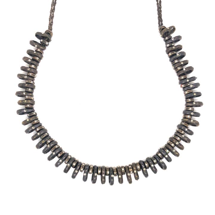 Hi-Lo Crystal Stacked Necklace for wholesale by Rebel Designs Accessories