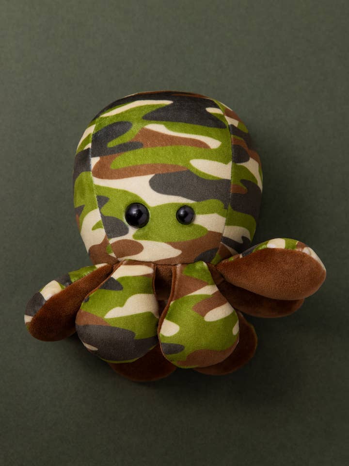 Military Milo - Camo/Army Print Octopus Plush Toy for wholesale by Scatterbrain