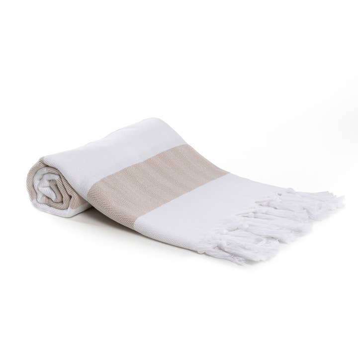 Mediterien Deep - Wholesale Bath Towel - Mediterranean Turkish Towel with Fringes (Peshtemal)