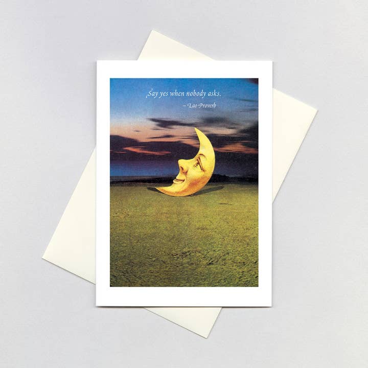 Laughing Elephant – postal de incentivo por atacado – Lua Sorridente - Cartão de Encorajamento1