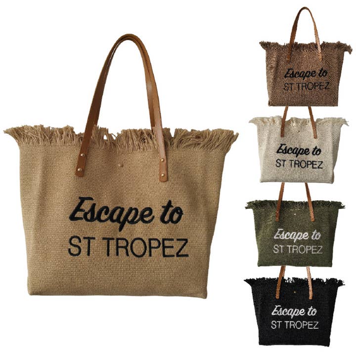 Set om 10 bomullsfransväskor ST TROPEZ för wholesale av Samba de roda