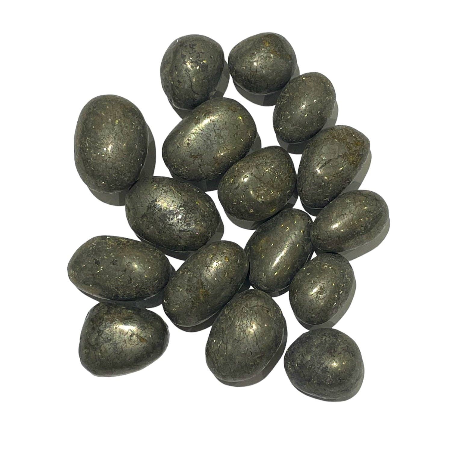 Foliesbijoux - Wholesale Spiritual Stone/Crystal - Pyrite Rolled Stone0