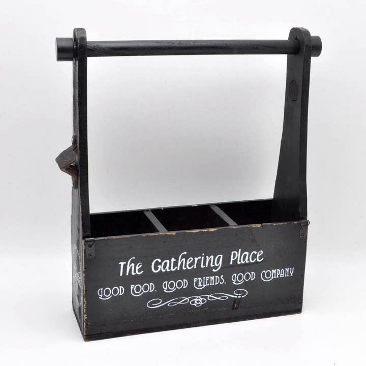 Utensílios Cozinha & Wine Caddy In Blk - 17*15 In por atacado de inVintage