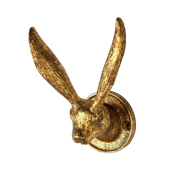 Sass & Belle Europe - Venta al por mayor Ganchos de pared - Gancho dorado para orejas de conejo