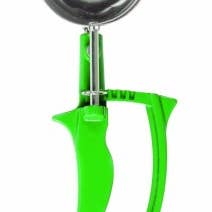 Kitchway - Wholesale Measuring spoon - Green Easy Grip Disher 2 2/3 oz
