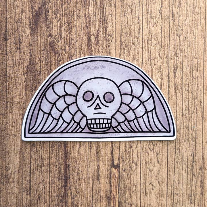 Proper Wolf - Wholesale Sticker - Deaths Head Memento Mori Vinyl Sticker Decal2