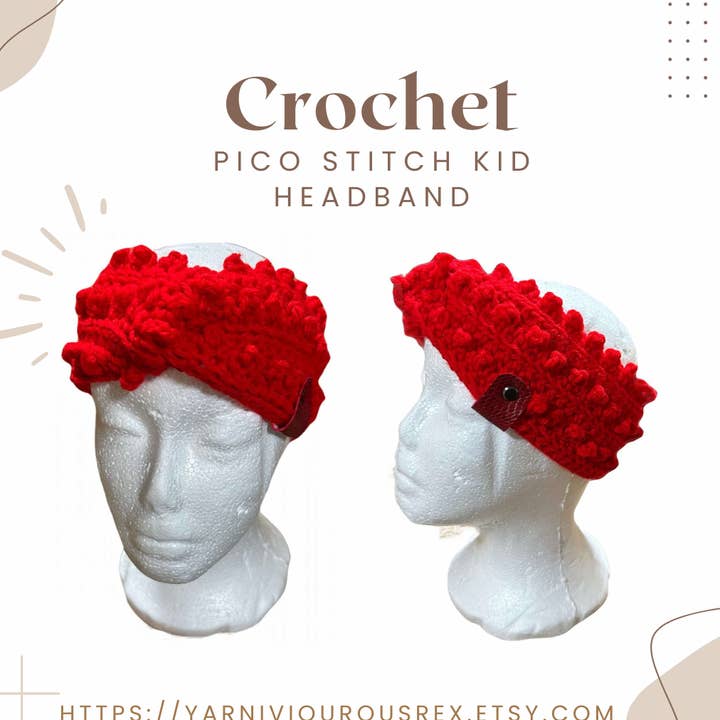 Red Fat Pico Pannband Kid för wholesale av Yarniviourous Rex