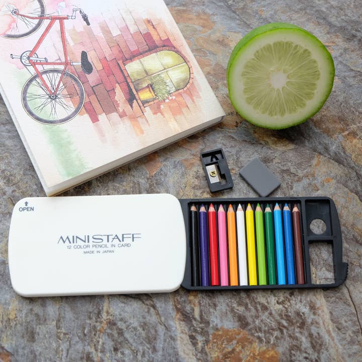 BCmini - Wholesale Pencil - 22133 12 Mini Pencils in White Card Case-14