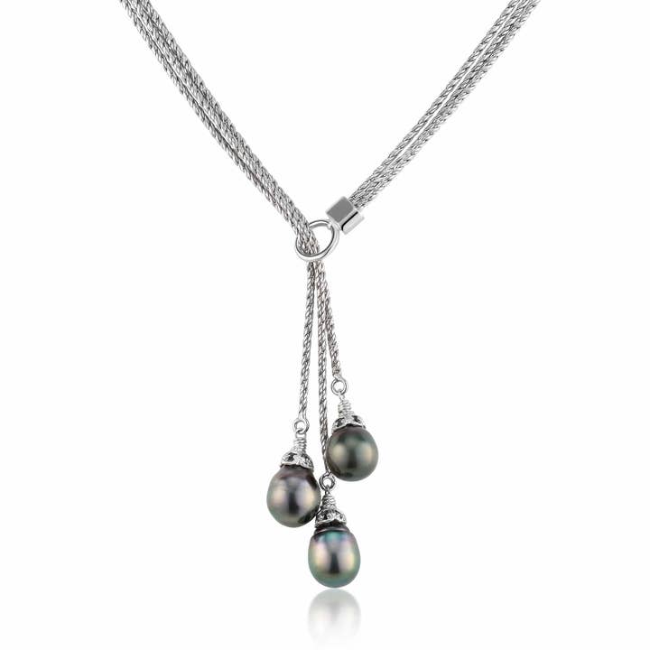 Lariat barocco di Tahiti per la vendita all'ingrosso da parte di Anatoli Jewelry