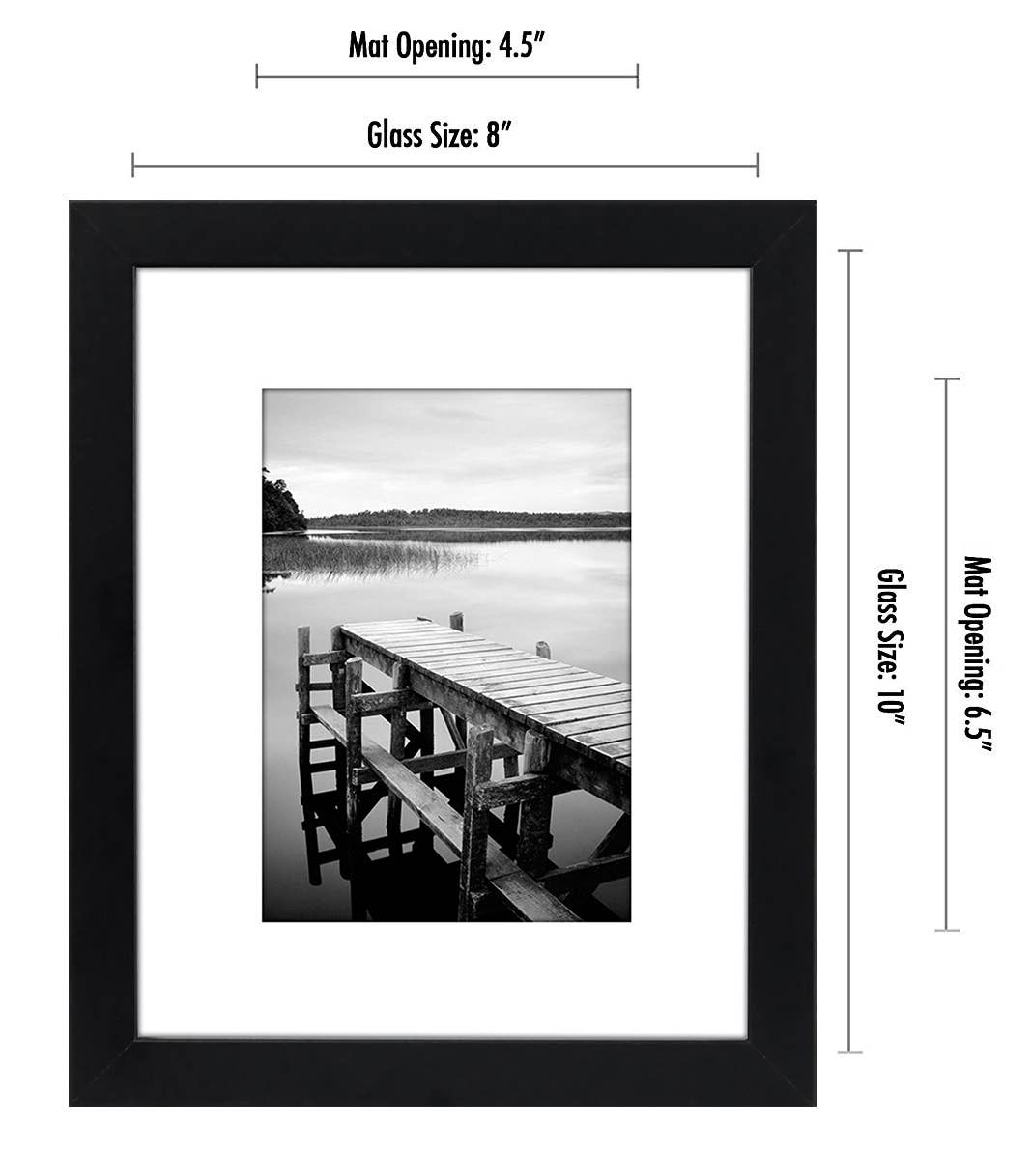 Americanflat - Wholesale Picture Frame - Americanflat Picture Frame with Mat Standard Molding145