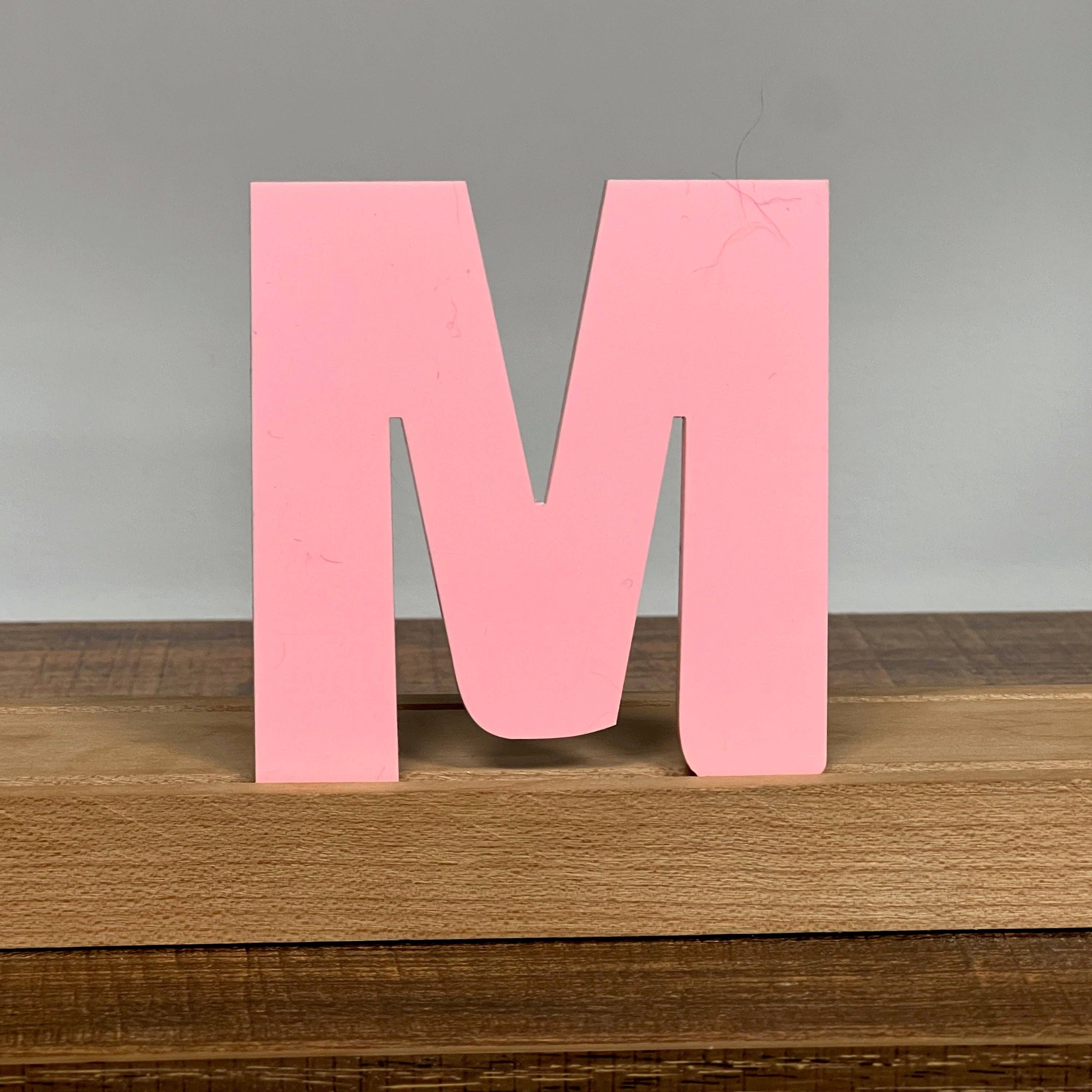 Artifacture - Wholesale Sign - Kryliq Individual Letters: 3" Craftsman Style- Matte Pastel Pink14