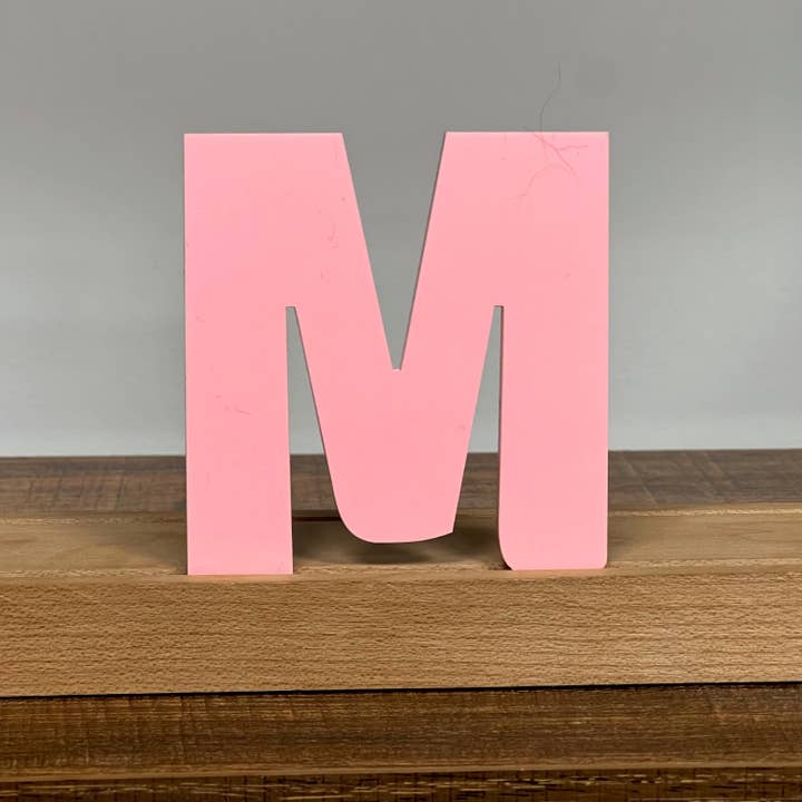 Artifacture - Wholesale Sign - Kryliq Individual Letters: 3" Craftsman Style- Matte Pastel Pink14