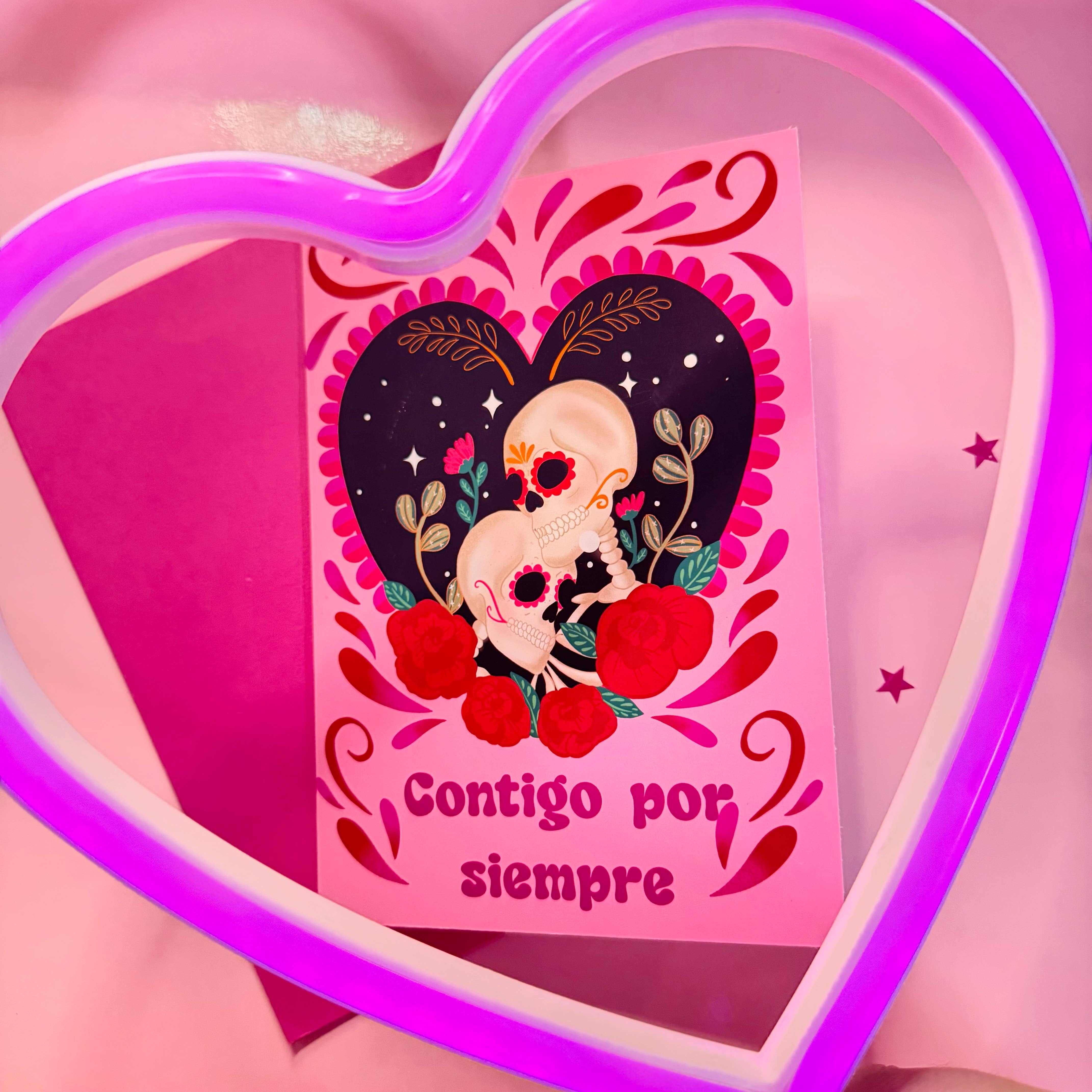 Jessartlet Illustrations - Wholesale Love Card - Contigo por Siempre2