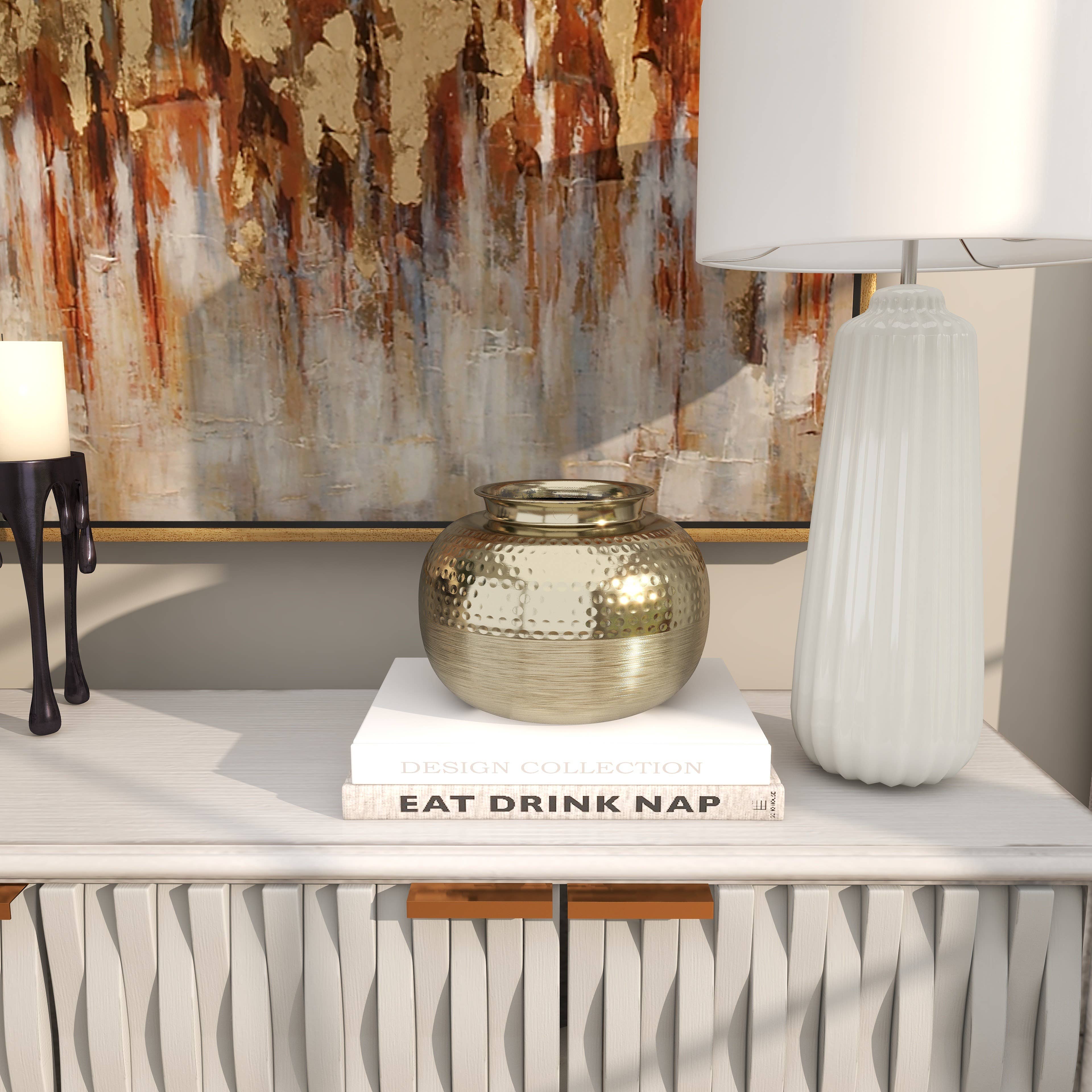 Deco Marché - Wholesale Vase - Glam Gold Aluminum Metal Vase5