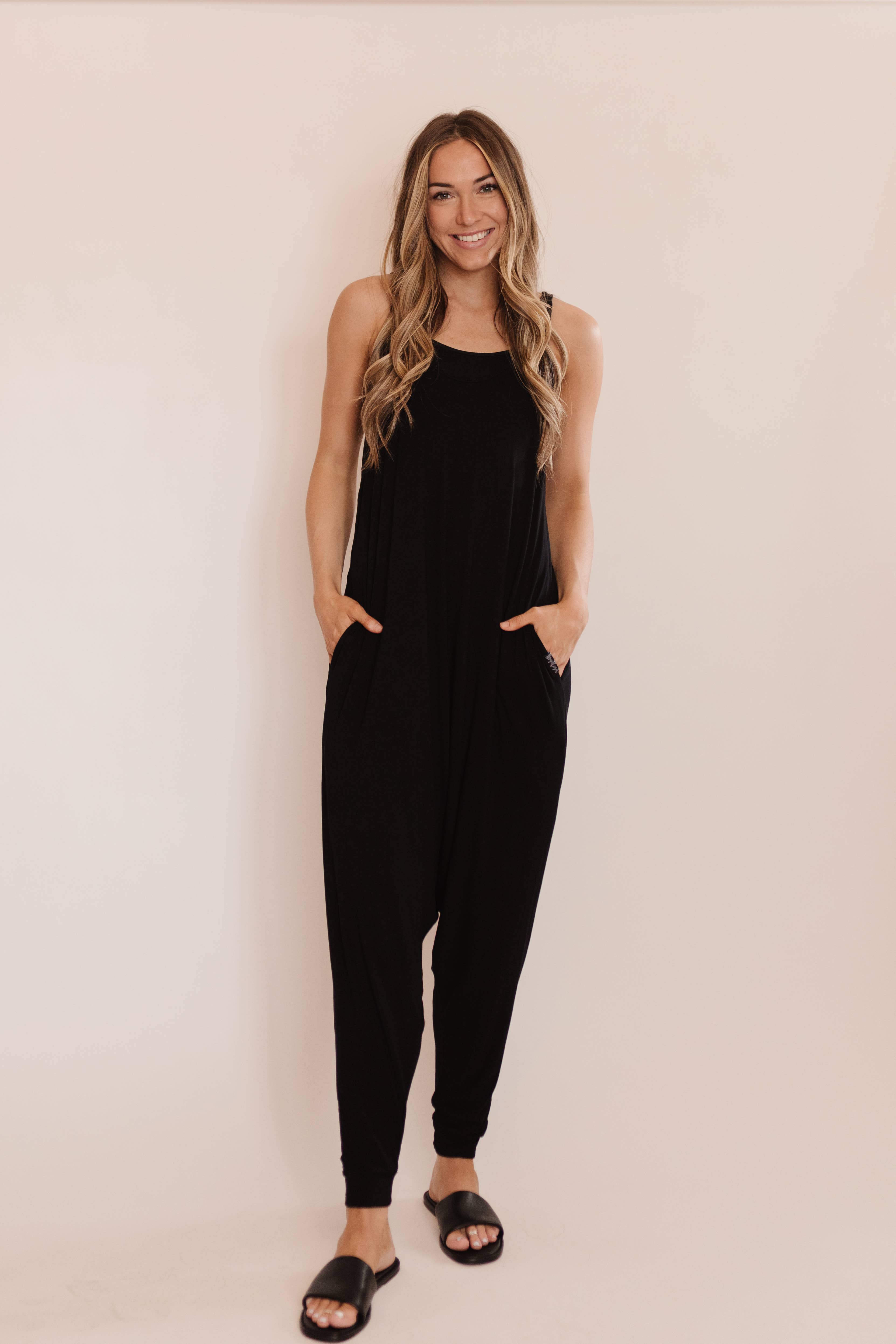 Momper Romper - Wholesale Jumpsuit - Women's - Black Adult Momper / Mom Romper0