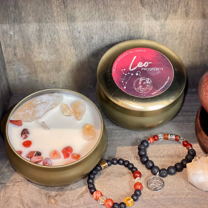 Scents by the Bay - Wholesale Travel Candles - Zodiac Hydrating Massage Oil Candles5