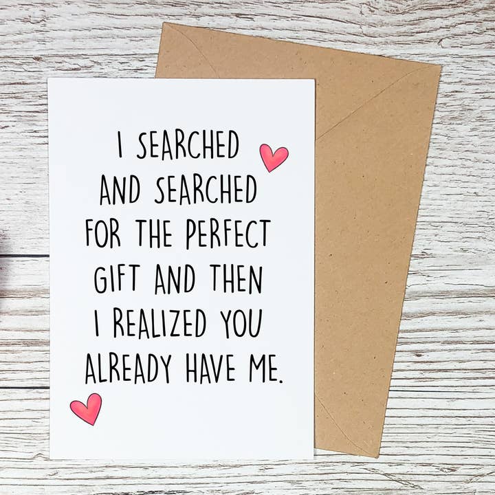 Valentinsdagskort, Jubilæumskort, Sjove Snarky Love Cards for engroshandel hos Sorry Not Sorry Co