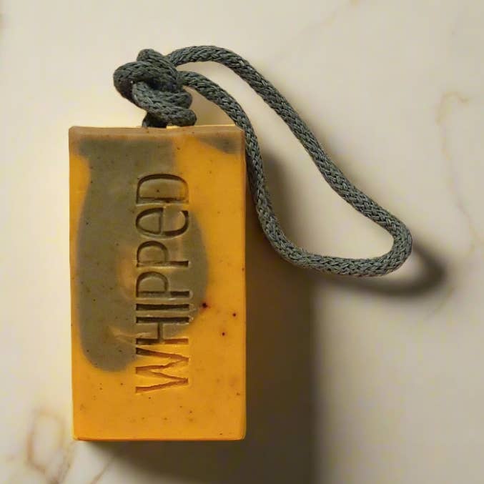 Lemon Eucalyptus Soap On A Rope for wholesale by Whipped Bath Co.
