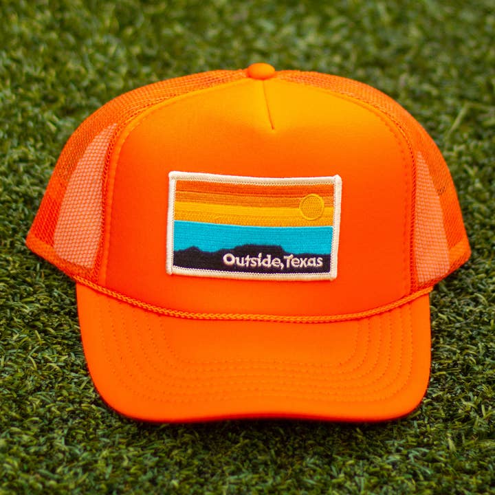 Outside, Texas - Wholesale Trucker Hat - Unisex - OTX Foam Trucker: Horizon Patch5