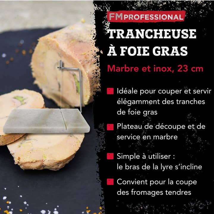Zenker - Wholesale Kitchen Tool/Gadget - Cutting and presentation foie gras on marble 23 x 15 cm FM Professional2