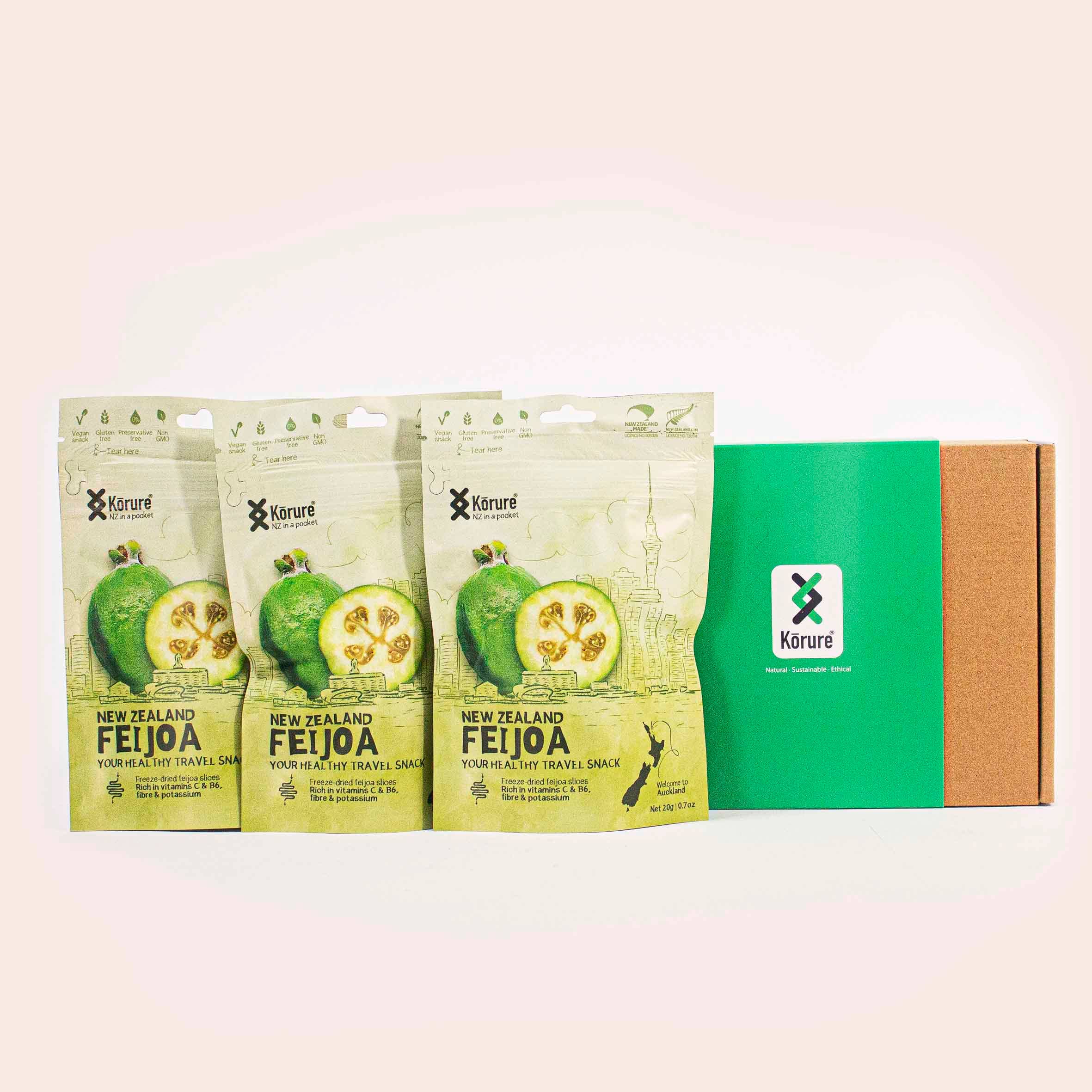 Korure - Wholesale Dried/Dehydrated Fruit - NZ Freeze Dried Feijoa *NEW* - Travel Snack1