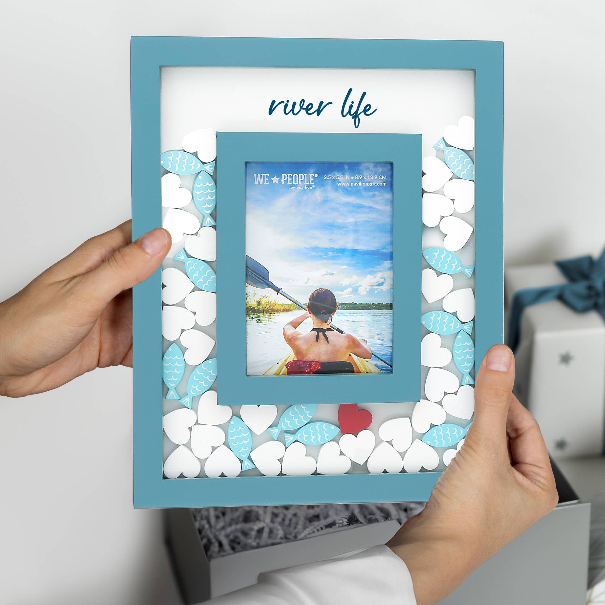 Pavilion - Vente Cadres photos - River Life - Cadre photo 8" x 10" (Photo 3,5" x 5,5")3