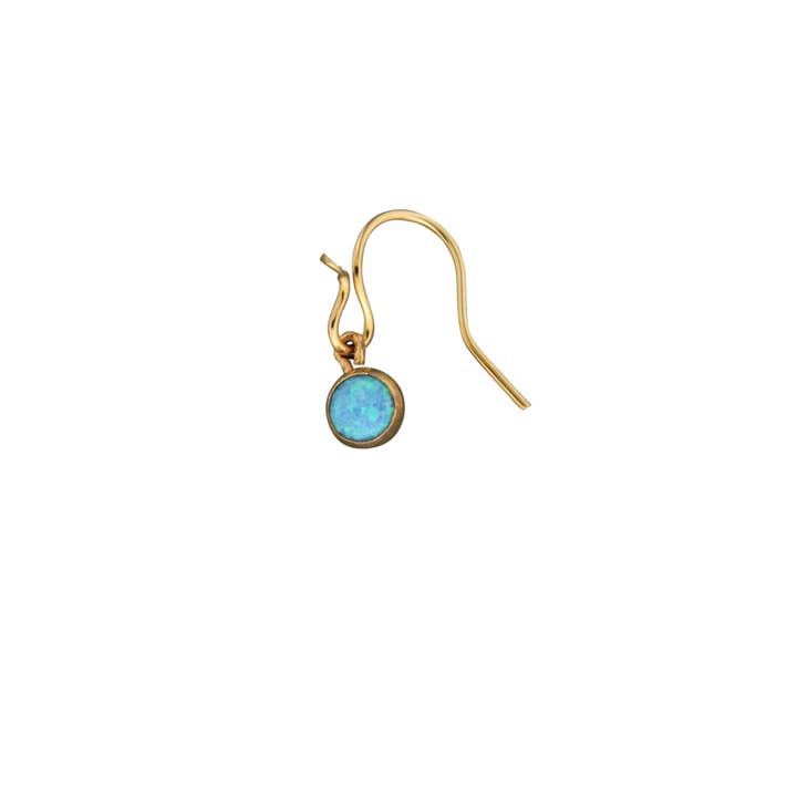 Mark Steel Jewelry - Wholesale Dangle Earrings - Opal Cab On French Wire Earring