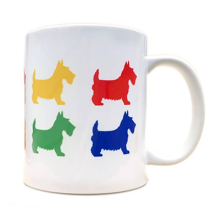 Scottie Dog- 11 oz- Colorful Silhouettes for wholesale by Mugs by Go Jump in the Lake