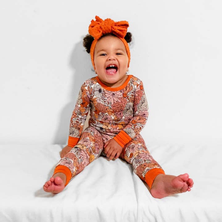 millie + roo LLC - Wholesale Sleepwear Set - Kids - LONG SLEEVE 2 PIECE SETS- Autumn Floral