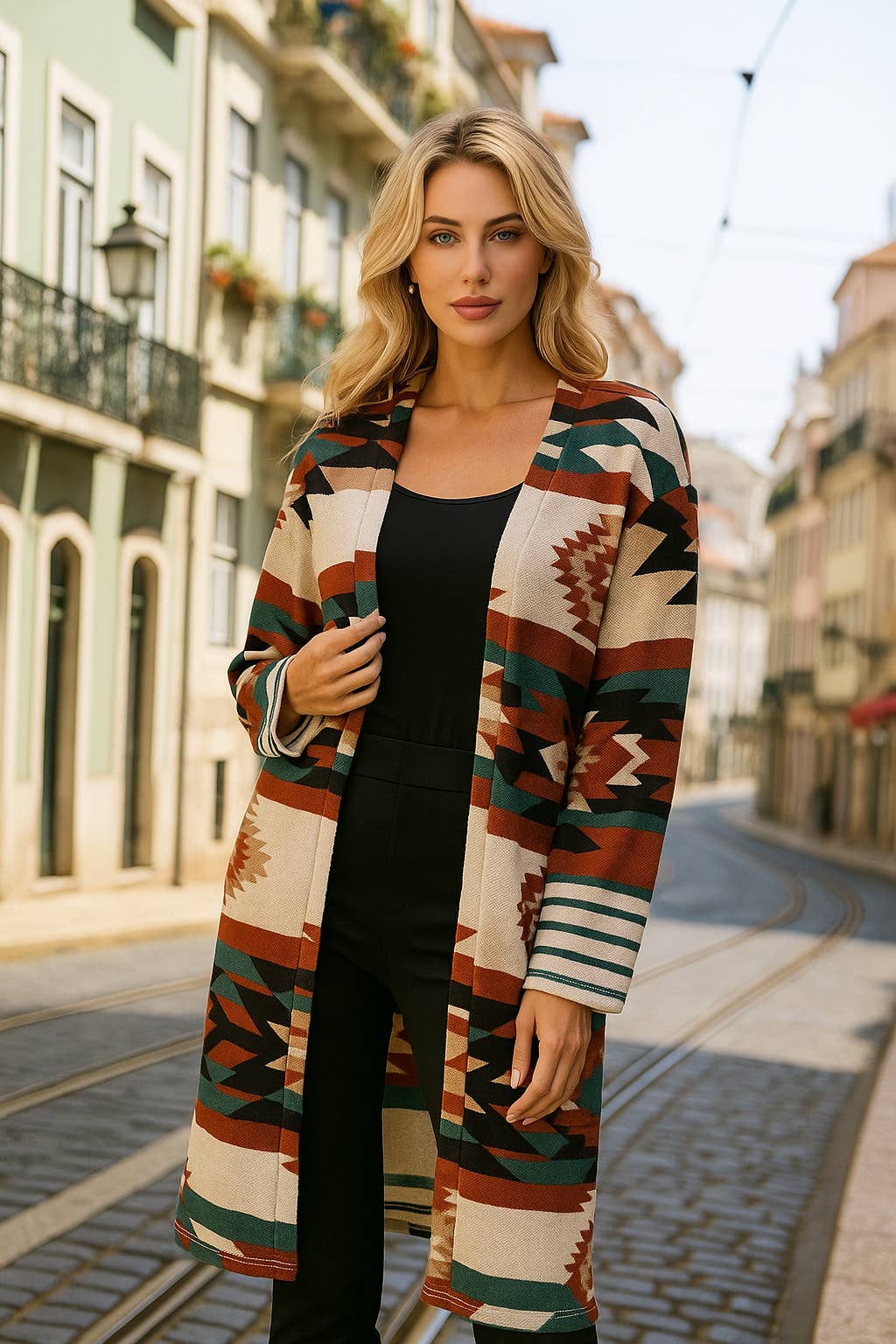 LTX Sportswear - Wholesale Cardigan - Women's - 416 Tribal Sunburst Cardigan