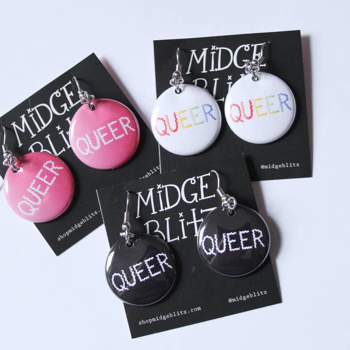 Queer Earrings for wholesale by Midge Blitz