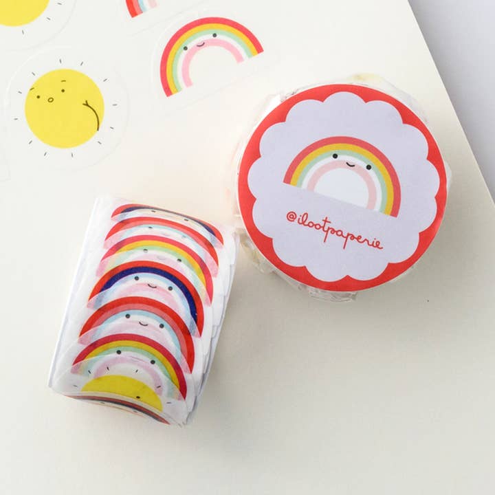 Somewhere Over the Rainbow Parade Overlap Washi Tape for wholesale by ILOOTPAPERIE