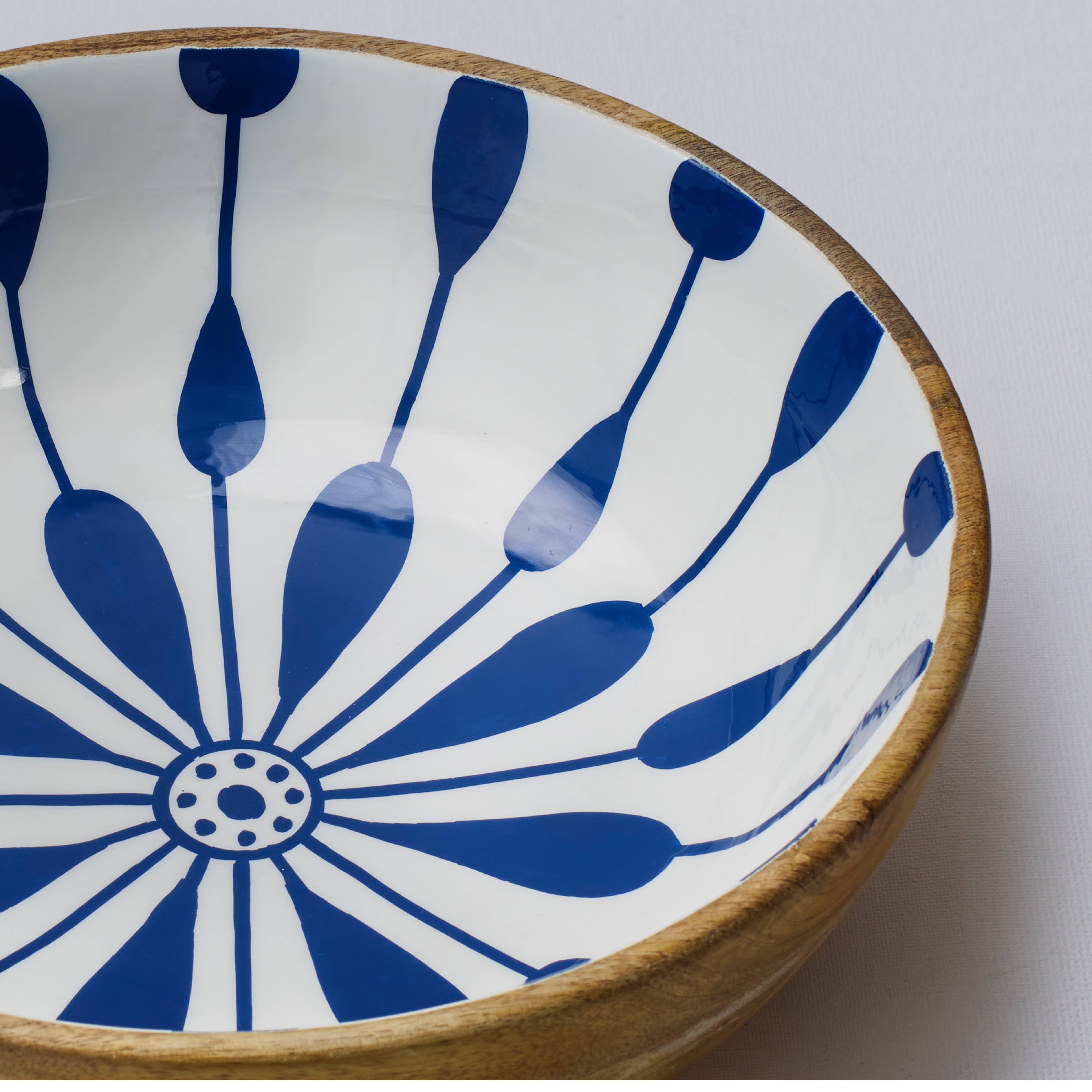 Atolia Designs - Wholesale Kom - Sokka Jardin Gestreepte Houten Saladeschaal3