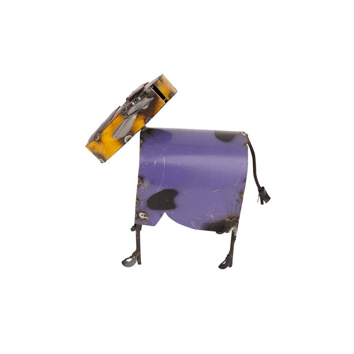 My Amigos Imports - Wholesale Outdoor Ornament/Decor - Colorful Metal Cow-Garden-Yard Art-Farmhouse-Colorful Cow