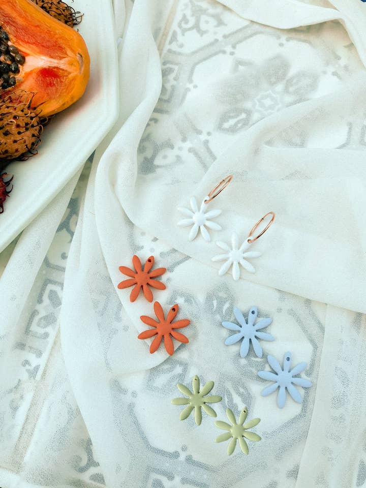 Daisy Dangle in Multiple Colors for wholesale by Corvega Clay Goods